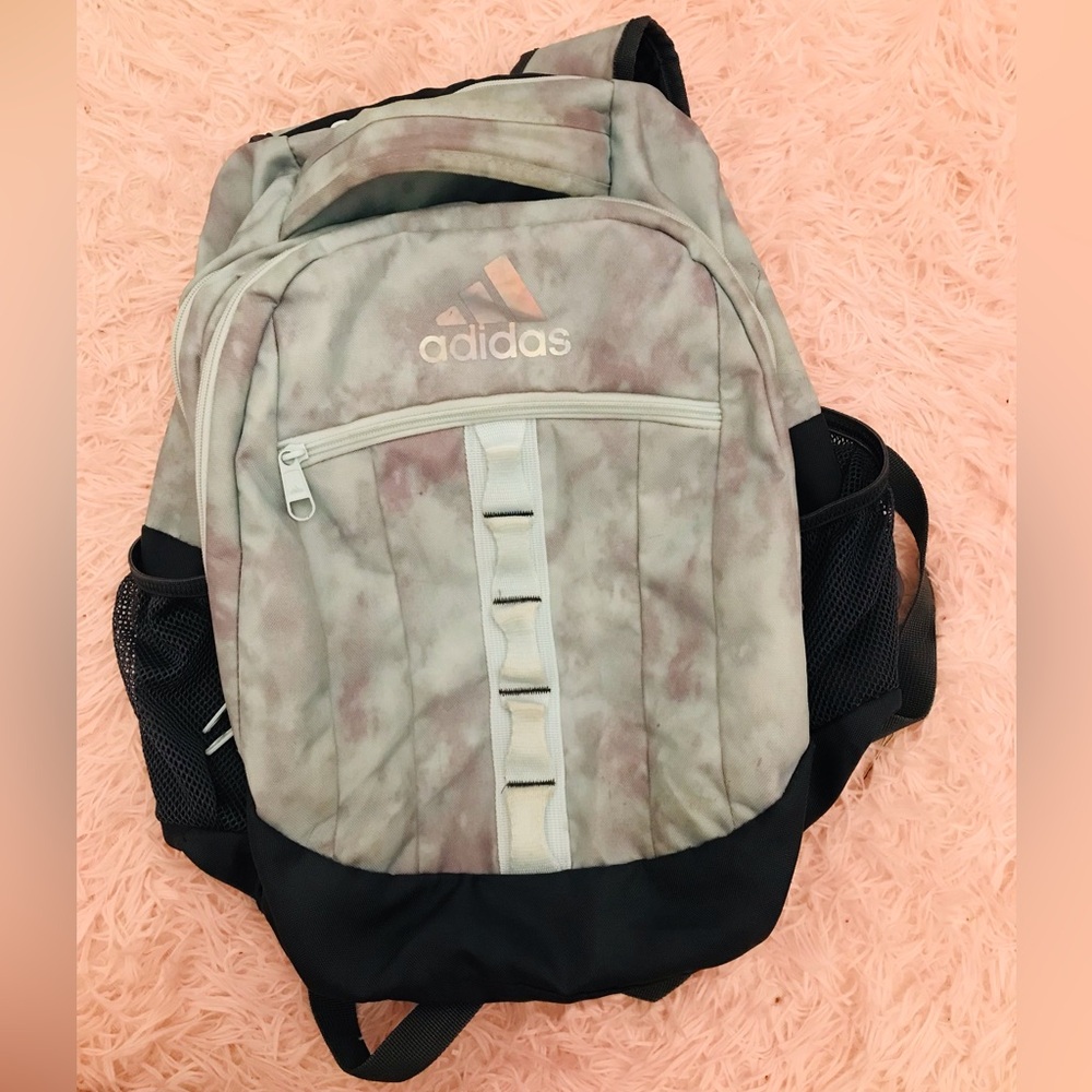 EUC girls Adidas tie dye backpack